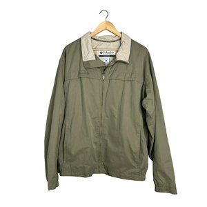 Columbia Olive Green Lightweight Jacket XLT